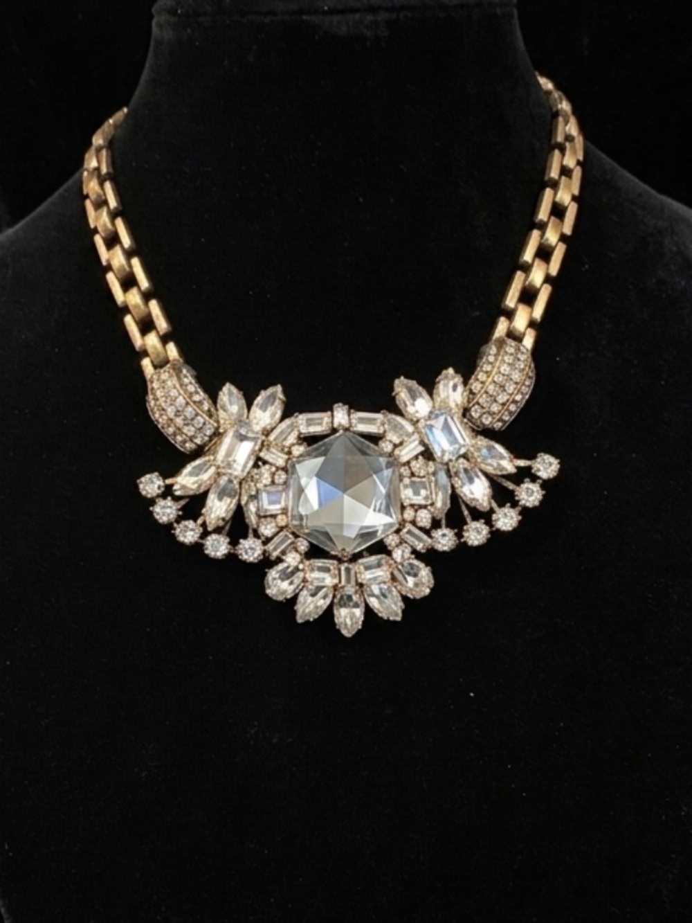 #304 J Crew Crystal Compilation Necklace